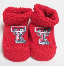 Texas Tech University Branded  *NCAA* Baby Booties BRAND NEW in BOX