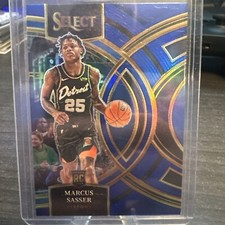 2023-24 Panini Select - Premier Level Blue #114 Marcus Sasser (RC)