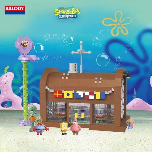 Krusty Krab Ananas-Haus-Ziegel SpongeBob Schwammkopf-Serie Bausteine - Bild 4 von 12