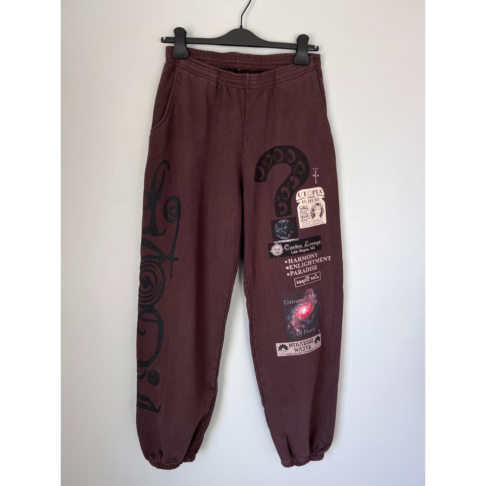 Cactus Jack Utopia Brown Sweatpants by Online Ceramics - Size Medium - New-image