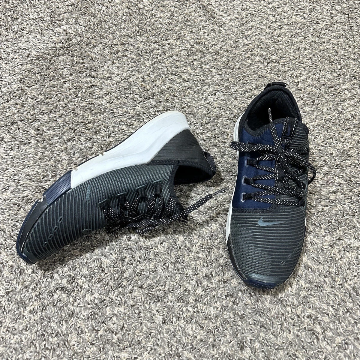 Nike Air Zoom Elevate Shoes Womens 7.5 Black Blue Training