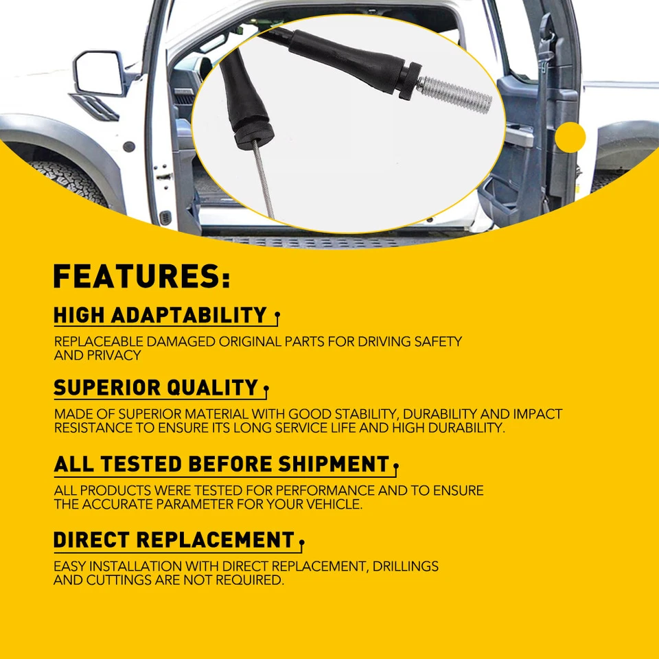 Cable de liberación de pestillo de puerta superior + inferior delantero trasero para Ford F150 1997-2003 diestro EE. UU. Foto 3 de 4