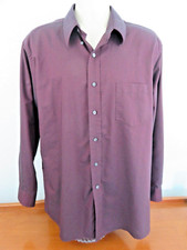 Preswick  Moore Men's Burgundy LS Button Down Oxford Shirt Size 17 34/35