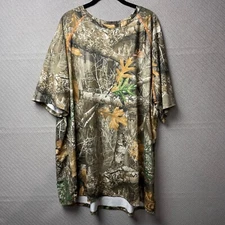 RealTree Shirt Men 3XL Brown Camo Performance Quick Dry breathable Hunting Woods