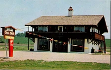 Postcard Schmid's Cheese Chalet Beaver Dam Wisconsin Chrome Unposted