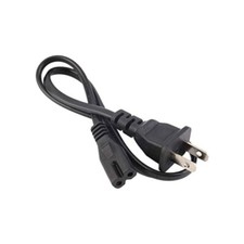 2 - Pack AC Power Supply Adapter Cord Cable Connectors 2 pin 2-Prong - 6 Feet