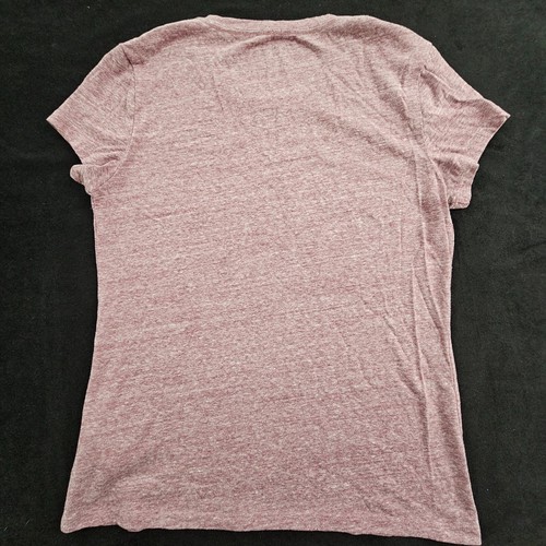 Converse All-Star Chuck Taylor Maroon Short Sleeve Tri-Blend T-Shirt Women's XL - 第 3/8 張圖片