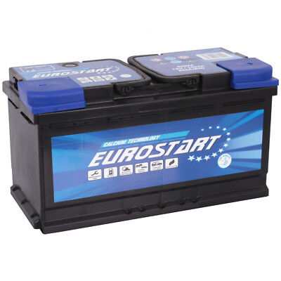 Starterbatterie 100Ah EUROSTART 12V 100 Ah 850A EN QUALITÄTSBATTERIE NEU
