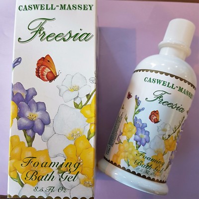 CASWELL MASSEY FREESIA FOAMING BATH GEL 250ML UNAUFFINDBAR SELTEN VINTAGE RARE