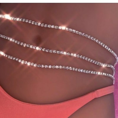 rhinestone belly chain
