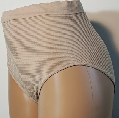 Curves Superfit Briefs 92% Nylon/Spandex/Cotton Tan Panties NWOT Size 1X