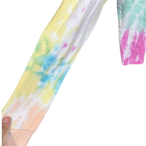 Felpa con cappuccio colorata Poetic Justice tie-dye stampa grafica Tupac taglia 3X 100% cotone - Foto 10 di 11