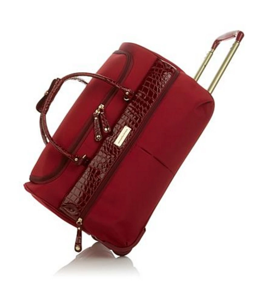 Equipaje Samantha Marrón Ligero Fin de Semana Colección de Viaje Borgoña 8 Piezas Foto 4 de 4