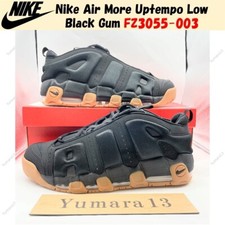 Nike Air More Uptempo Low Black Gum FZ3055-003 Men's Size