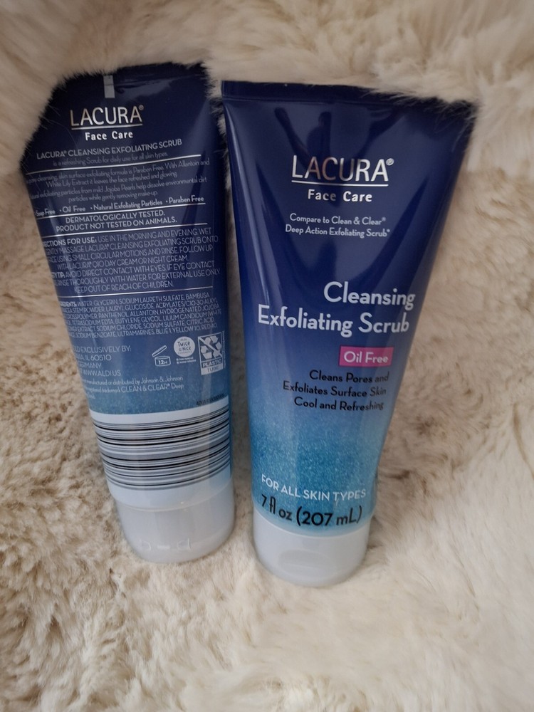 Lacura Cleansing Exfoliating Scrub Lot of 2