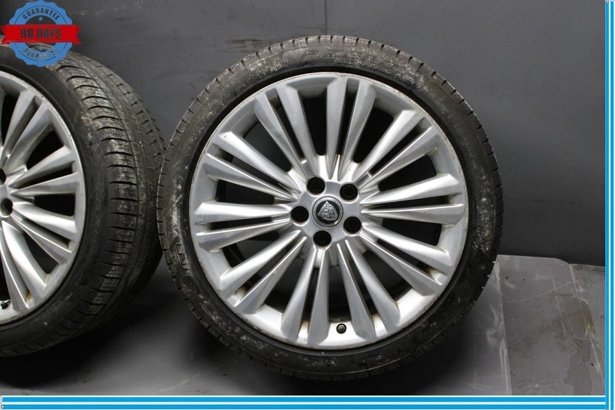 07-15 Jaguar X150 XK XF XKR R19 19" Rear Wheel Rim Silver Set of 4 Oem - Image 2 of 4