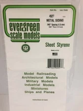 Evergreen Scale Models Metal Siding Sheet .060in .15cm Spacing 4527