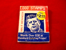 Vintage 1000 STAMPS Advertisement Matchbook JOHN F. KENNEDY 