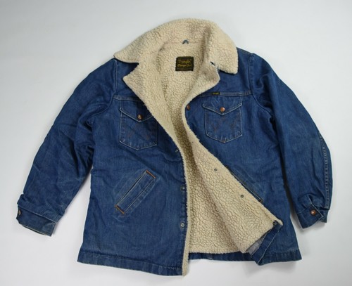 Vintage Mens Wrangler Wrange Coat Denim 
