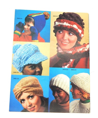 Vintage Bernat Hats Scarves and Mittens No 231 Knitting Patterns 1977 - Picture 5 of 5