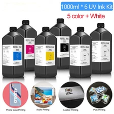 6x1000ml LED UV Ink For Epson L800/805/1800 1390 1500W R1900/2000/3000/4880/7880