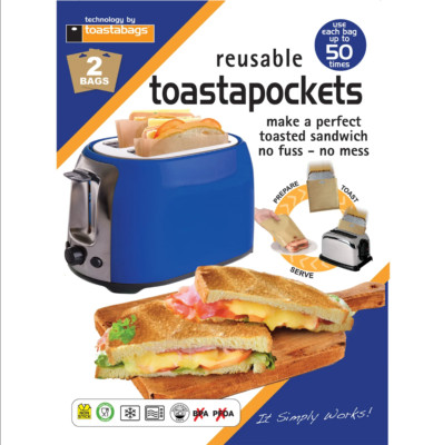 Toaster Toastiebeutel Sandwich Toastbeutel Wiederverwendbare Taschen Toastbeutel 2 Stück