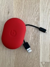 Beats By Dre 10 Year Anniversary Red Silicone Case  Charge Cable Cord