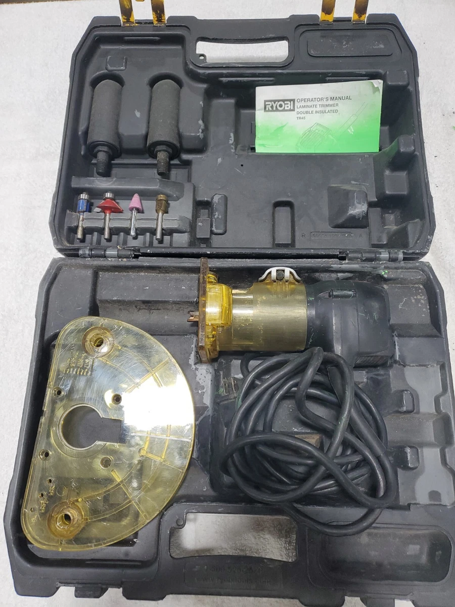 Ryobi TR45 Laminate Trimmer With Case And Accessories Tested READ