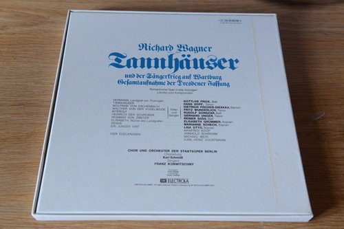 Wagner Tannhäuser Staatsoper Berlin Franz Konwitschny Grümmer 4LP box HMV - Imagen 3 de 6
