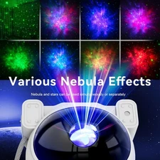 Star Projector Galaxy Night Light - Astronaut Space Projector, Starry Nebula ...