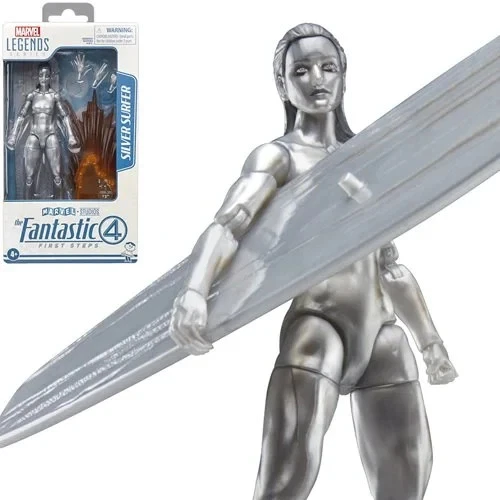 Figura de acción Silver Surfer de 6 pulgadas The Fantastic Four: Marvel Legends Series Foto 2 de 4