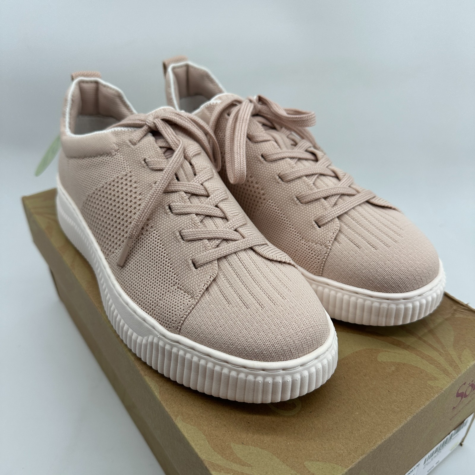 Scarpe sneakers stringate Sofft Faro intimo rosa maglia donna taglia 9 foto 3