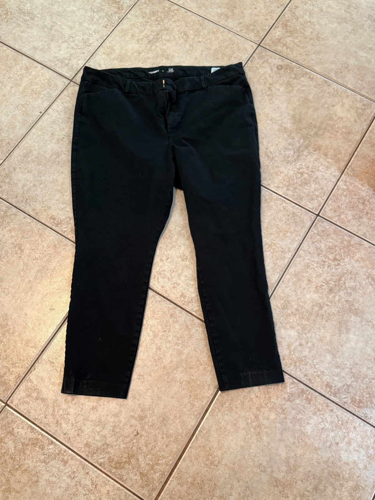 Hi Rise Pixie Never Ride Old Navy Womens 18 Black High Rise Pixie Pants Secret Smooth Pockets | eBay