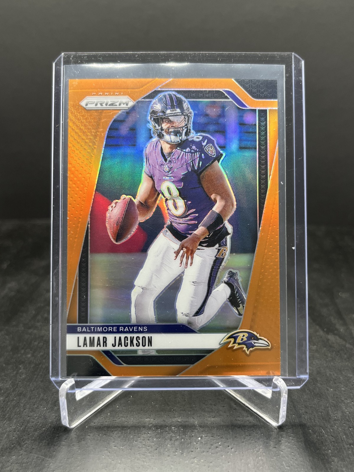 2024 Panini Prizm Football Lamar Jackson Orange 074/249 #19