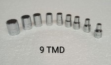9 Snap-on Tools Tmd Sockets - 14 Drive Sae Shallow 12pt Usa 9 Snap-on Tools Tmd Sockets - 14 Drive Sae Shallow 12pt Usa