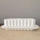 Westmoreland, milk glass with grapes and grape leaves vintage