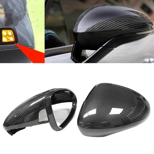 Dry Carbon Fiber Side Mirror Cover W/Assist For Porsche Panamera 971 2017-2023