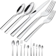 45-Piece Flatware Sets, Silverware Set for 8, Durable Stainless Steel Tableware 