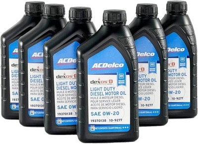 ACDelco GM OE dexosD 0W-20 Diesel Motor Oil 1 Qt 6-Pack 10-9277 19370138