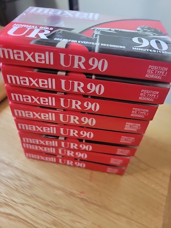 Maxell UR 90  Blank recording cassettes   lot of 8      (NEW)   cassette - Image 2 of 4