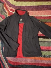 Chick Fil A Blue Team Style Oobe Employee Jacket Medium Uniform Softshell Lined 