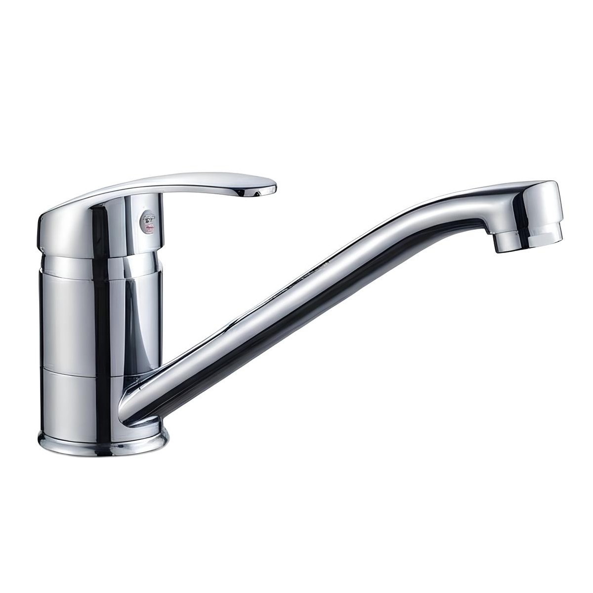 Robinet de cuisine mitigeur pivotant évier chrome argenté Avizar