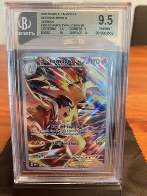 Pokemon 2025 Scarlet & Violet Destined Rivals 190 Klarins Tornupto BGS 9.5