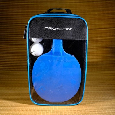 PRO-SPIN Portable Ping Pong Set with Retractable Ping Pong Net for Any Table