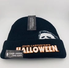 Halloween Hat Beanie Embroidered John Carpenter Mens One Size Michael Myers
