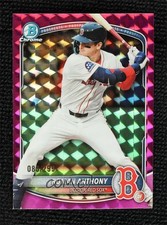 2025 Bowman Chrome Prospects Fuchsia Geometric Refractor /299 Roman Anthony 1v3