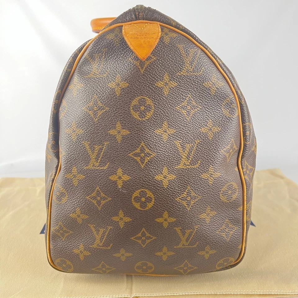 Auténtico bolso de mano Louis Vuitton Speedy 40 M41522 marrón de lona usado Foto 4 de 4
