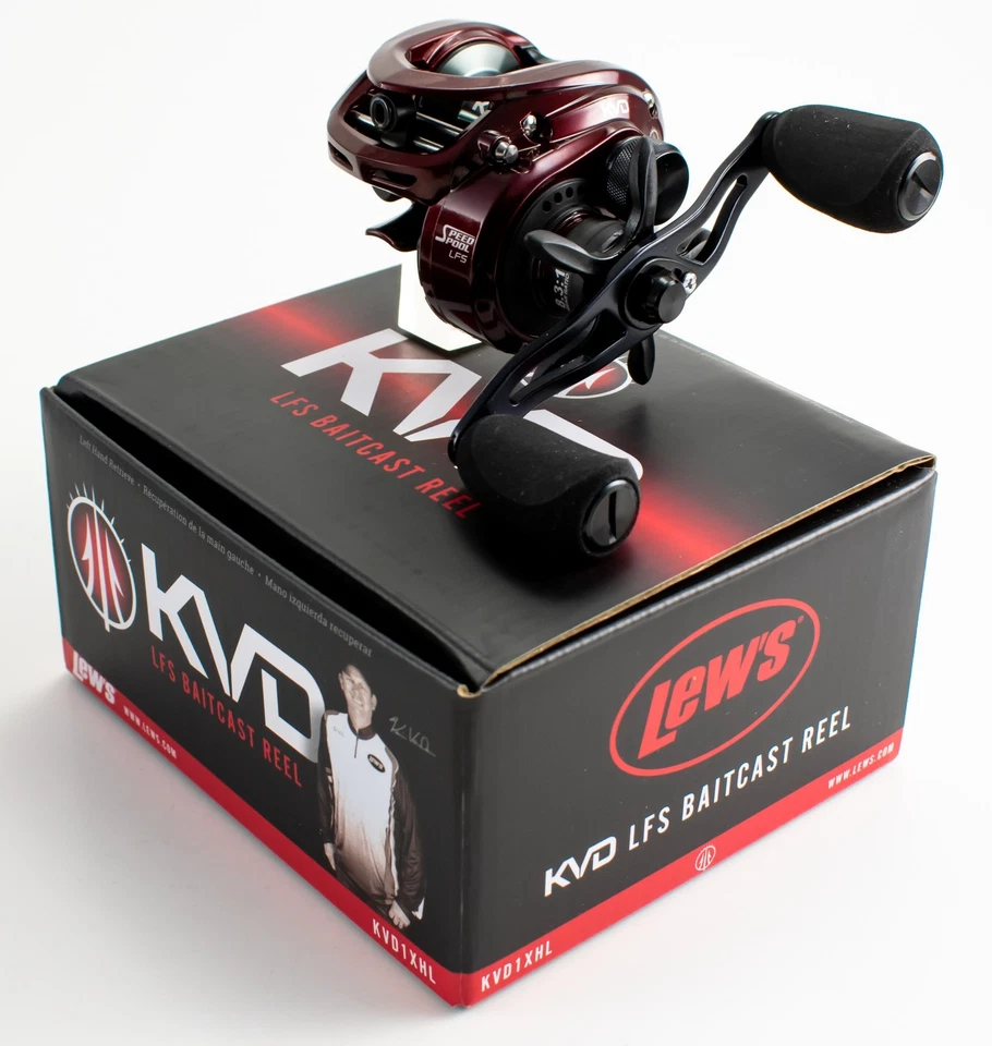 LEW'S KVD LFS KVD1XHL 8.3:1 GEAR RATIO LEFT HAND BAITCAST REEL - Image 2 of 4