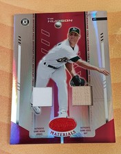 2004 Tim Hudson Donruss Leaf Certified Mirror Red Dual Relic Card#180 Ser#83/250