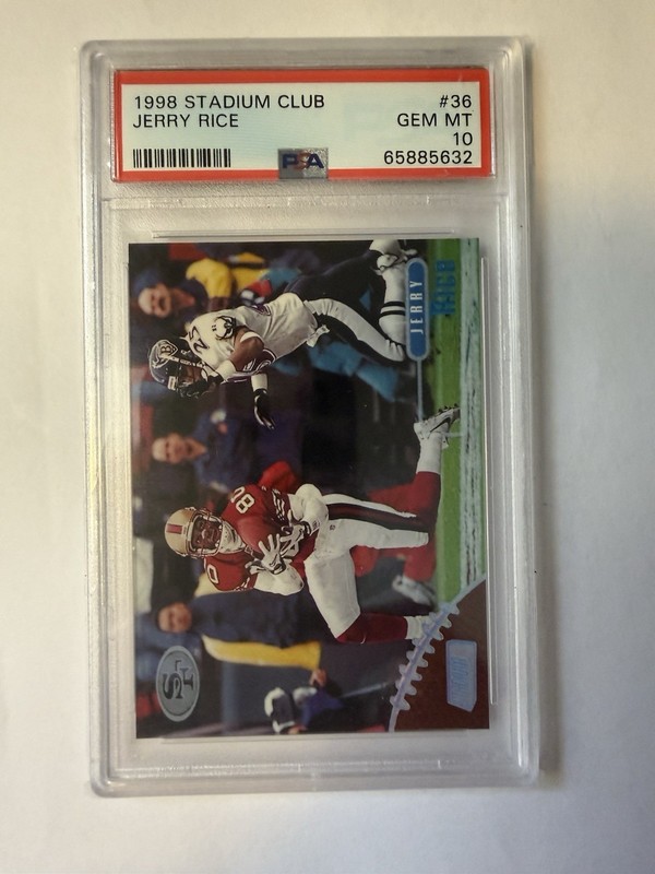 1998 Topps Stadium Club Jerry Rice #36 San Francisco 49ers PSA 10💎
